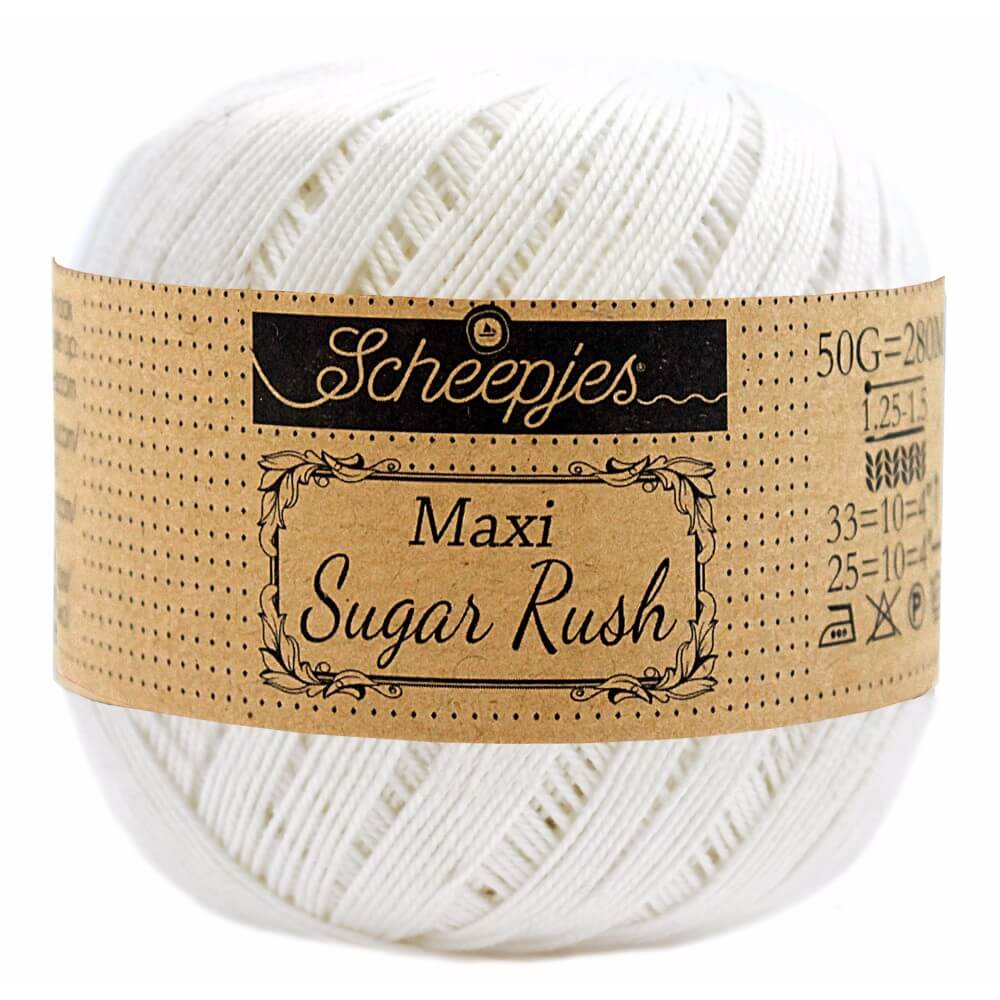 Scheepjes Maxi Sugar Rush 50 Gr -105- Bridal White