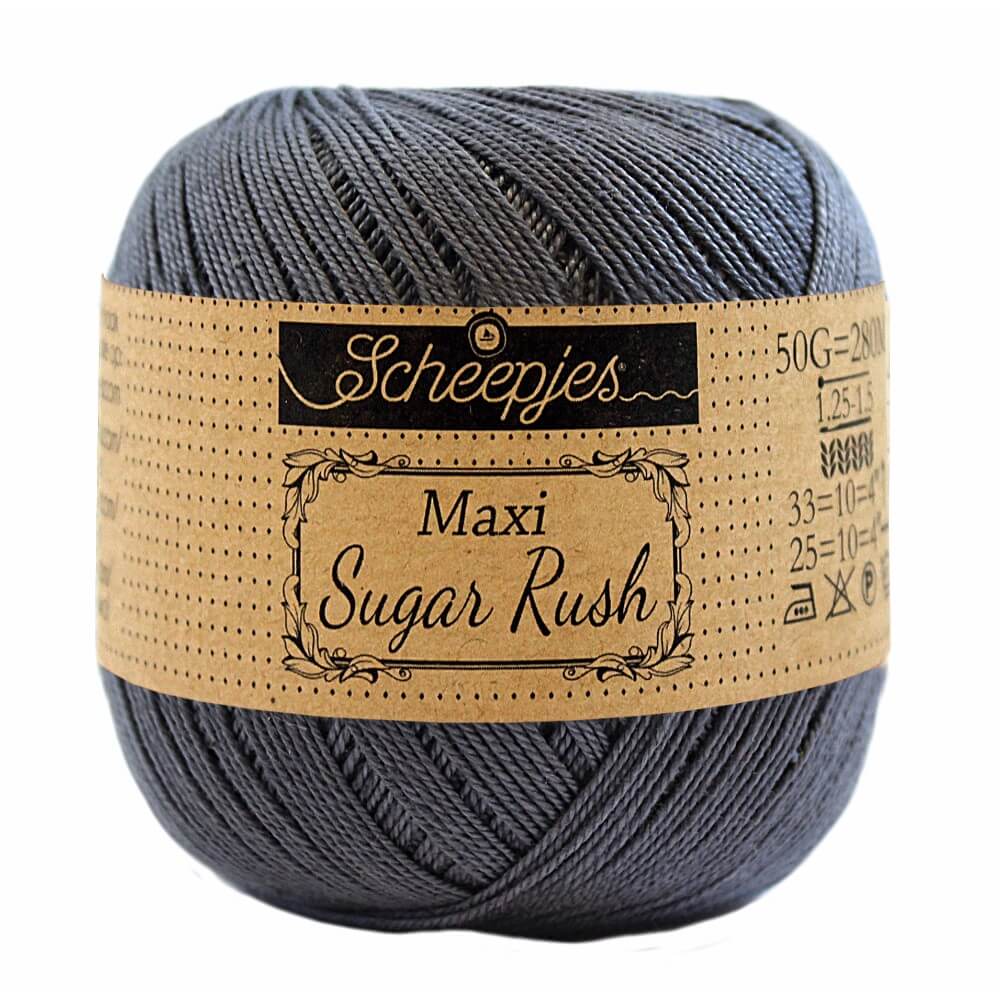 Scheepjes Maxi Sugar Rush 50 Gr -393- Charcoal