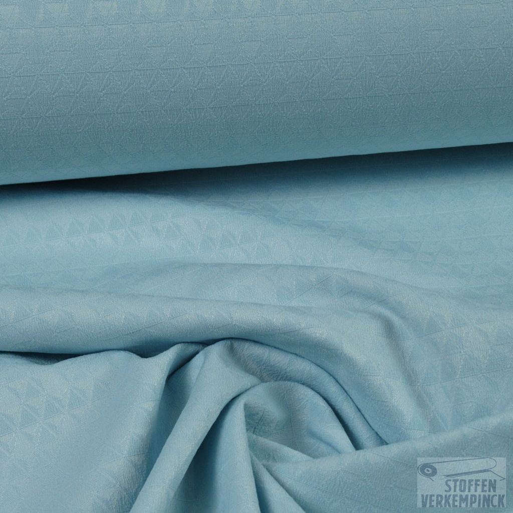 Stretch Jacquard Licht Turquoise