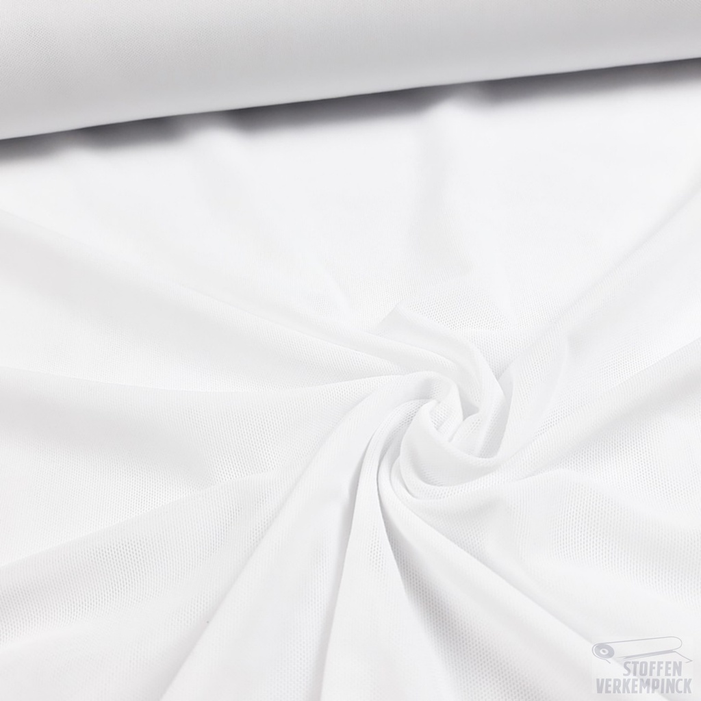Stretch Tule White