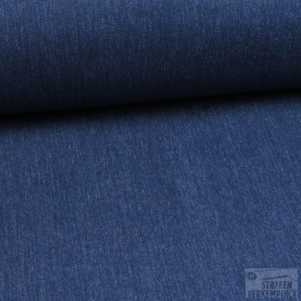 Washed Stretch Jeans Donker Blauw