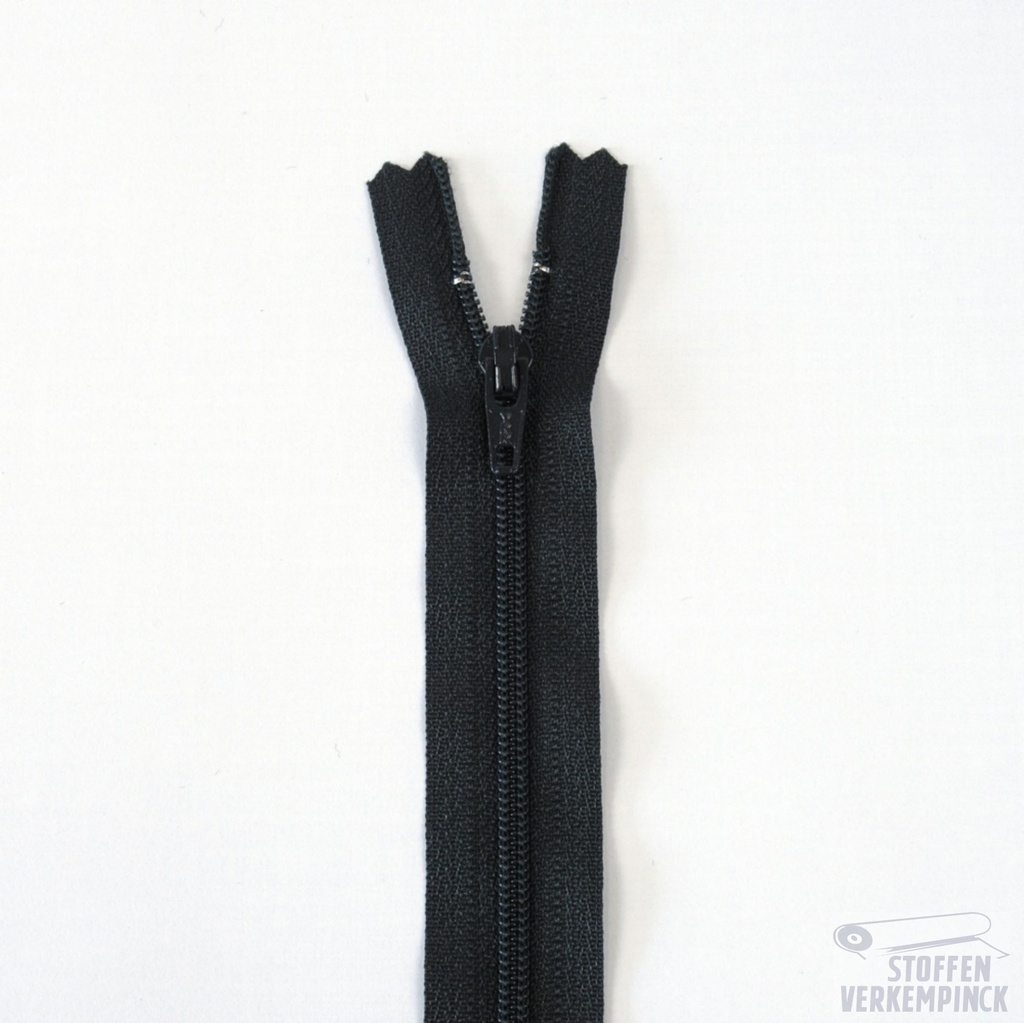 YKK Nylon spiraalrits niet deelbaar -12cm-Donker Grijs