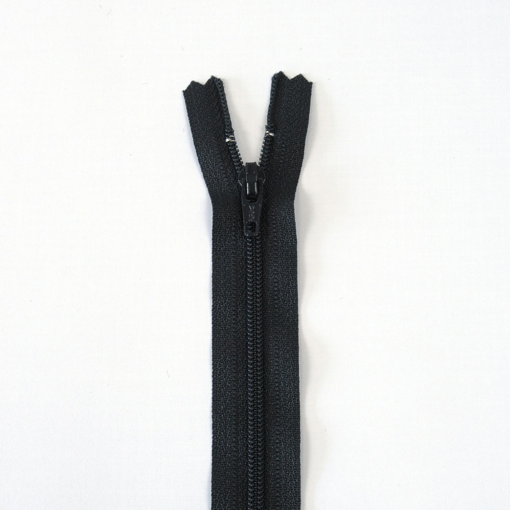 YKK Nylon spiraalrits niet deelbaar -15cm-Donker Grijs