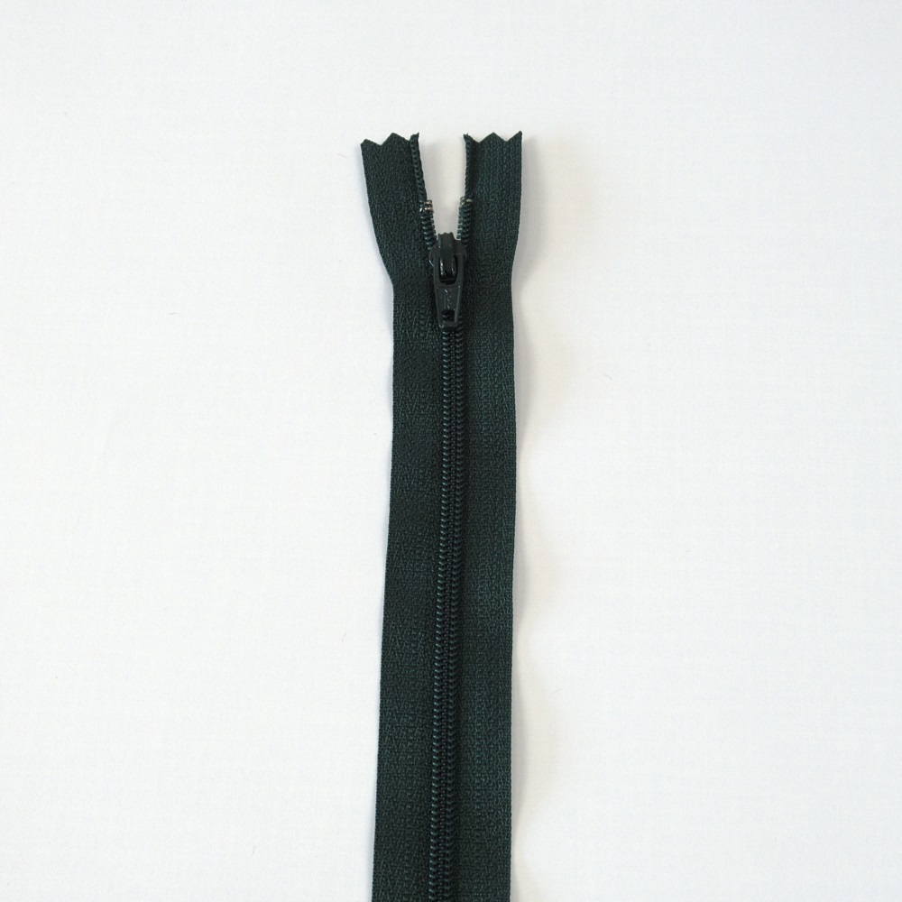 YKK Nylon spiraalrits niet deelbaar -35cm-Donker Groen