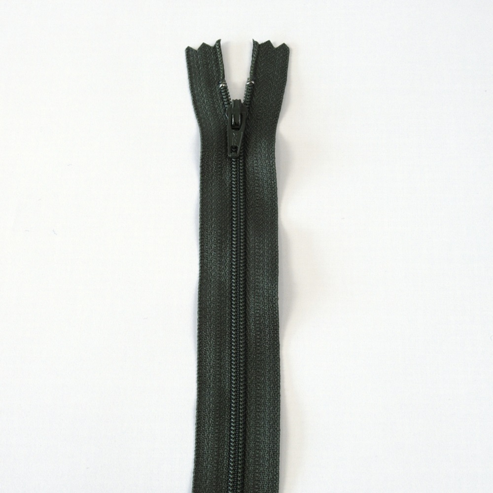 YKK Nylon spiraalrits niet deelbaar -60cm-Olijf
