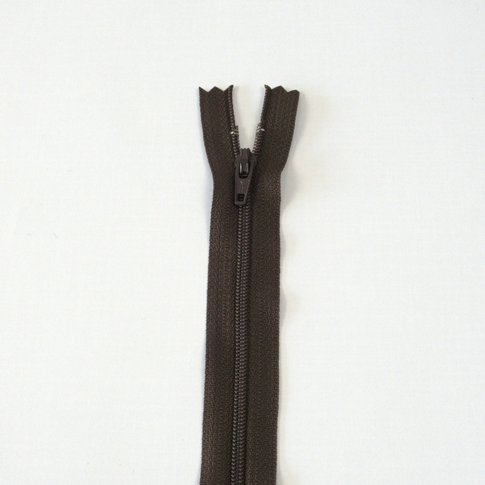 YKK Nylon spiraalrits niet deelbaar -60cm-Tabak