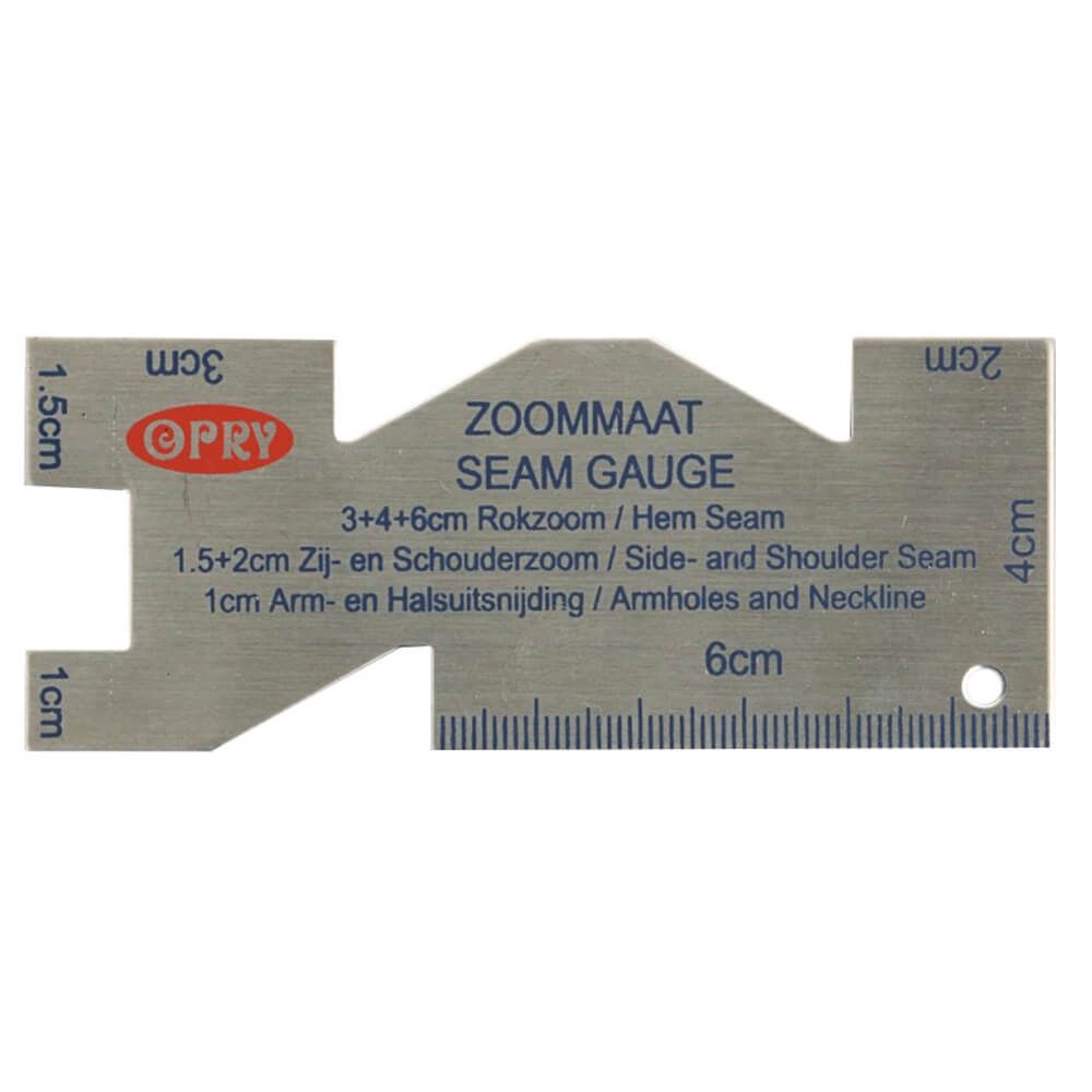 Zoommaatje roestvrij staal 10cmx4cm