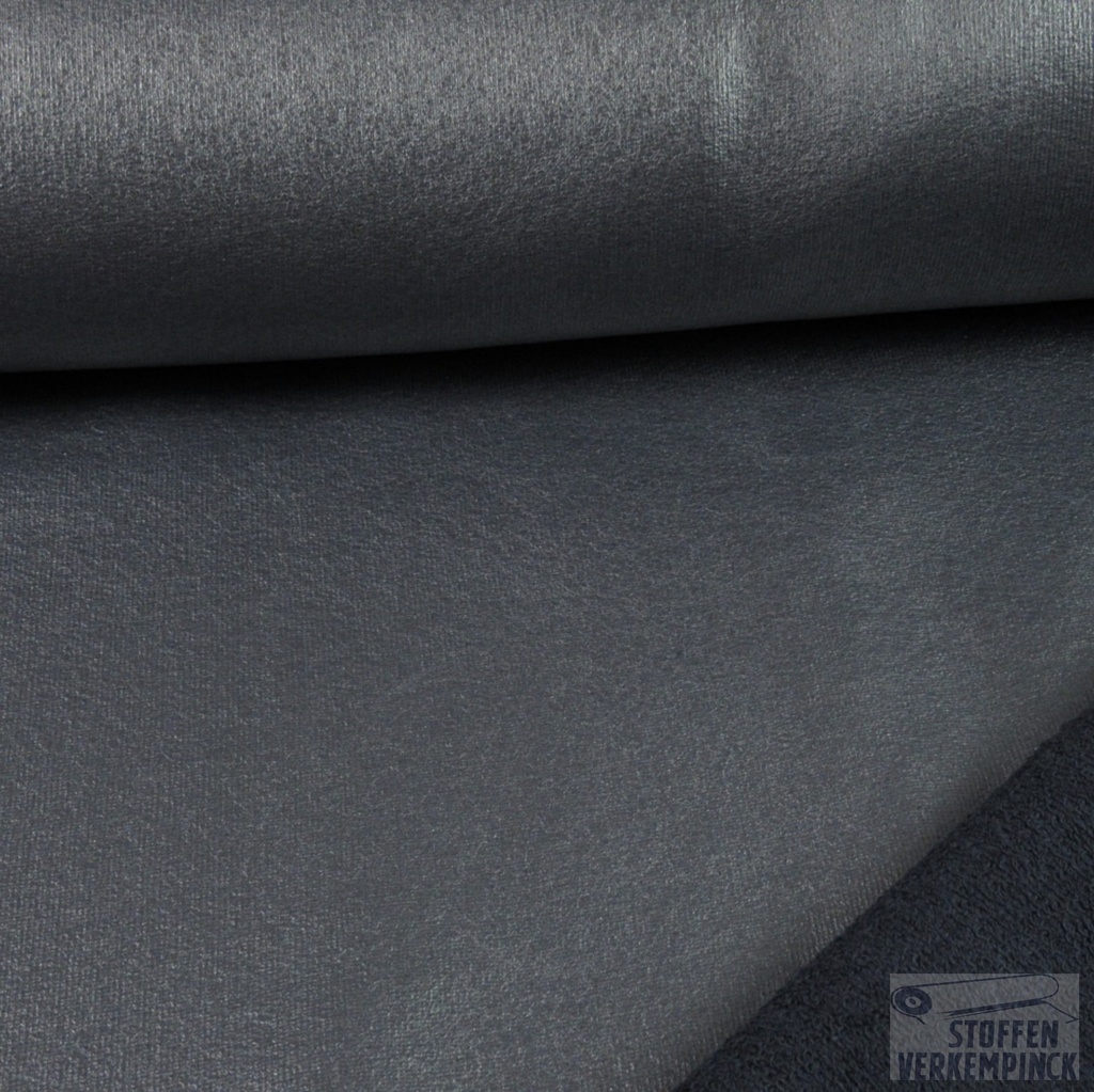 french terry coated - dark bleu