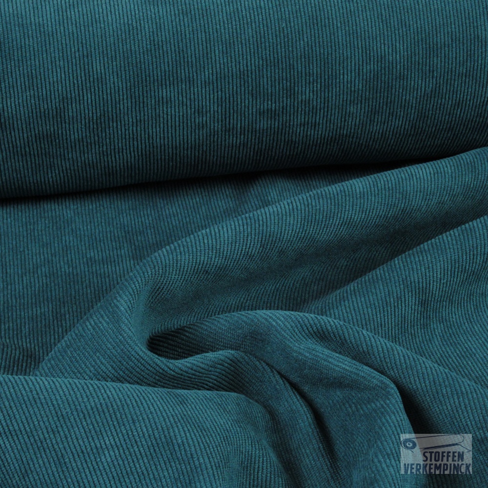 Corduroy Smalle Rib Petrol