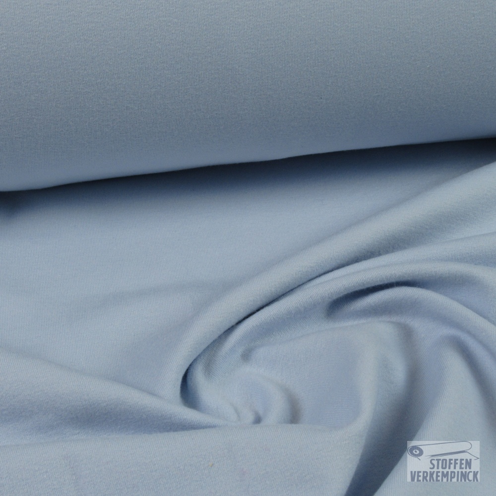 French Terry Brushed Licht Blauw