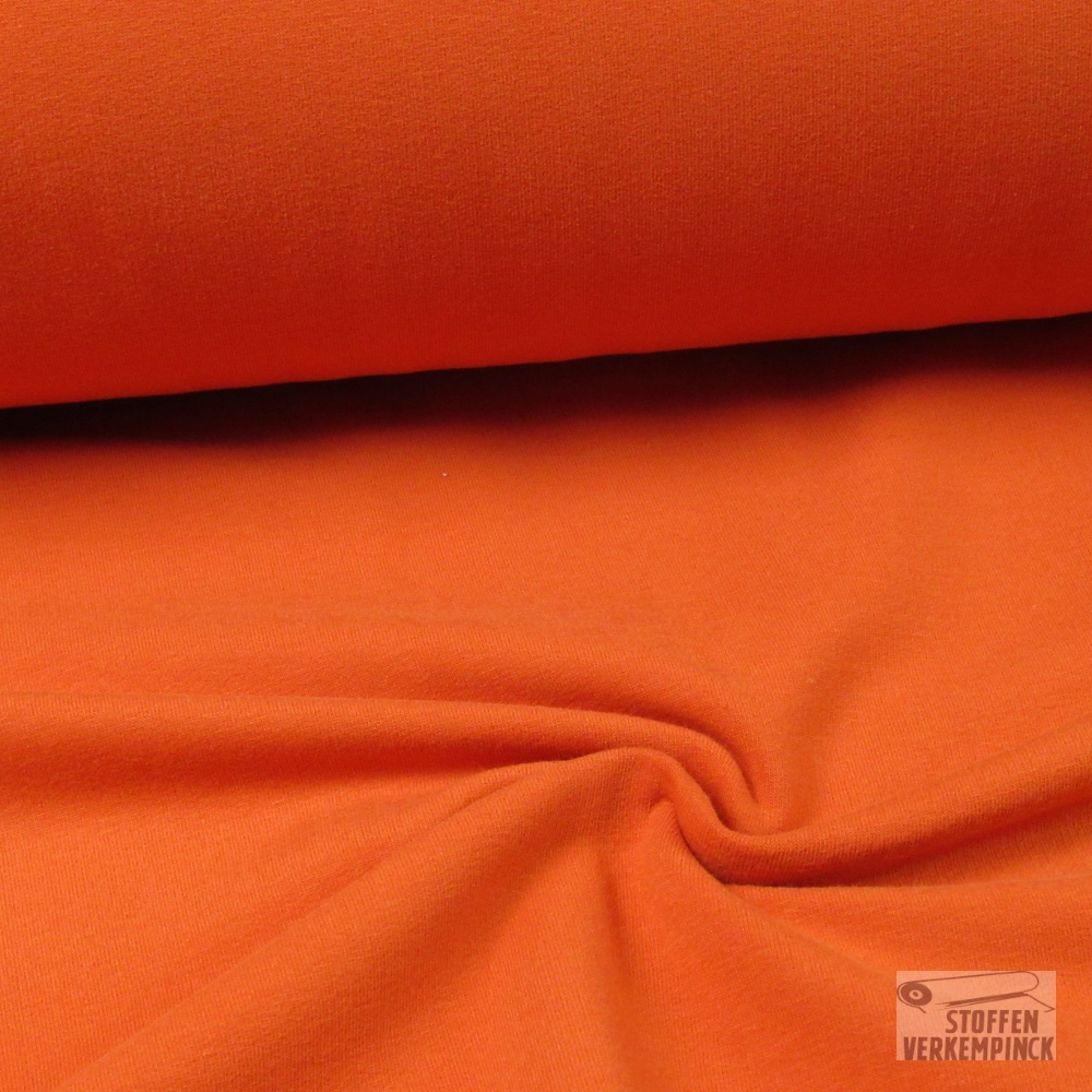 French Terry Brushed Oranje