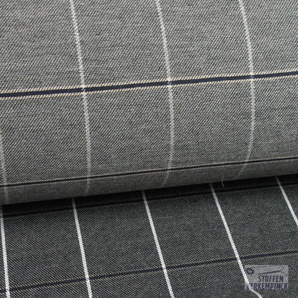 Jacquard Ruit Grijs/Zwart