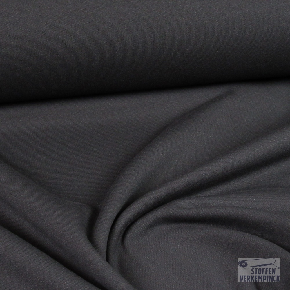 French Terry Brushed Black