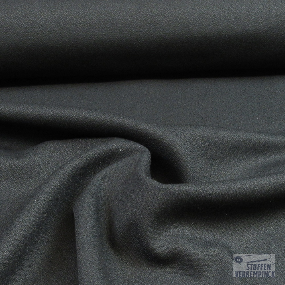 Polyester/Viscose Crèpe Zwart