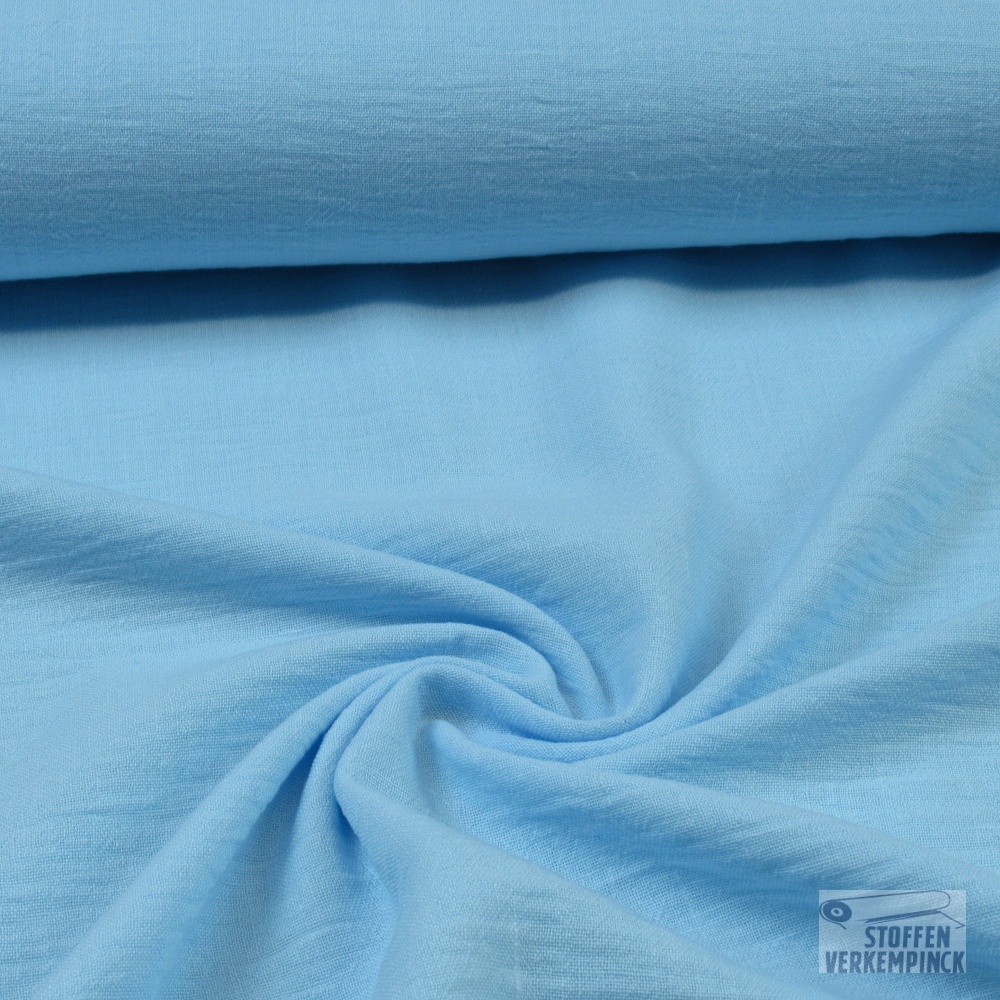 Polyester super washed Licht Blauw