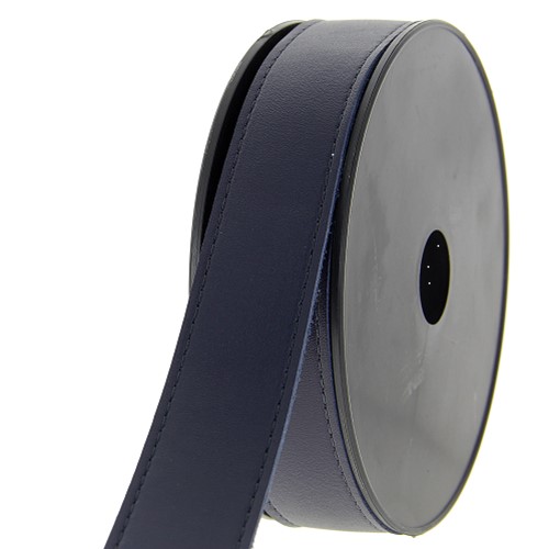 Lederen Tassenband 30mm Kleur 15 Donker blauw