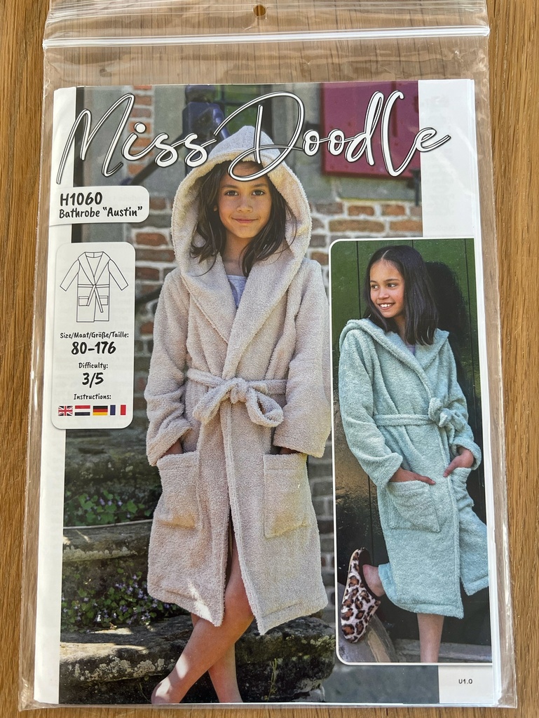 Premium Pattern H1060 Badjas "Austin" Grootformaat