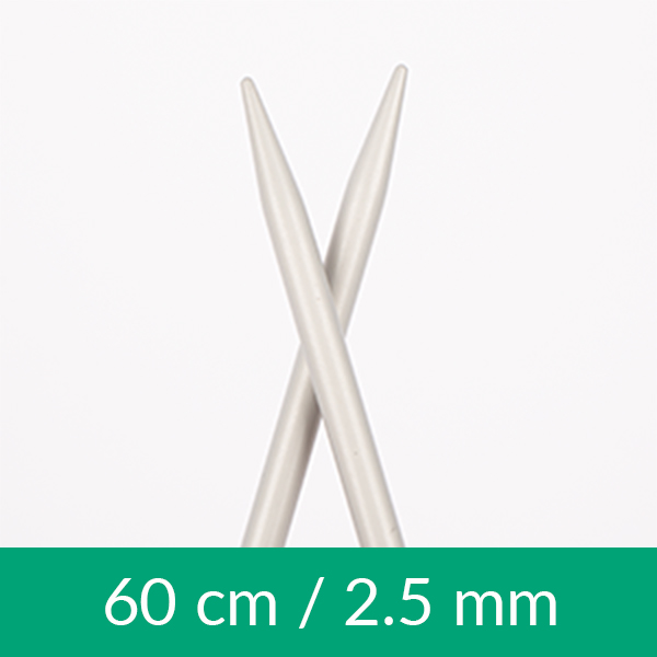 Aluminium circular needle 60cm 2.50mm 