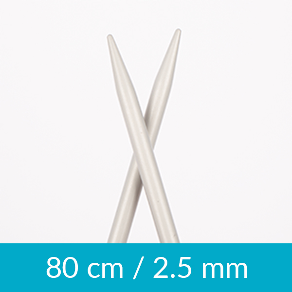 Aluminium circular needle 80cm 2.50mm 