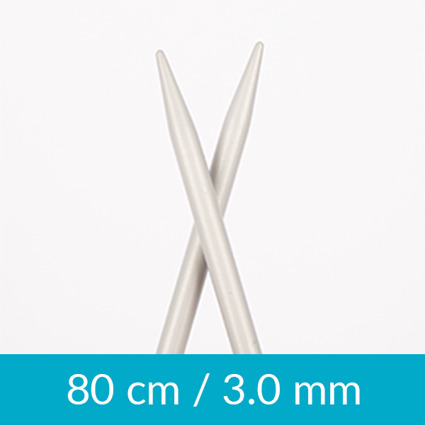 Aluminium circular needle 80cm 3.00mm 