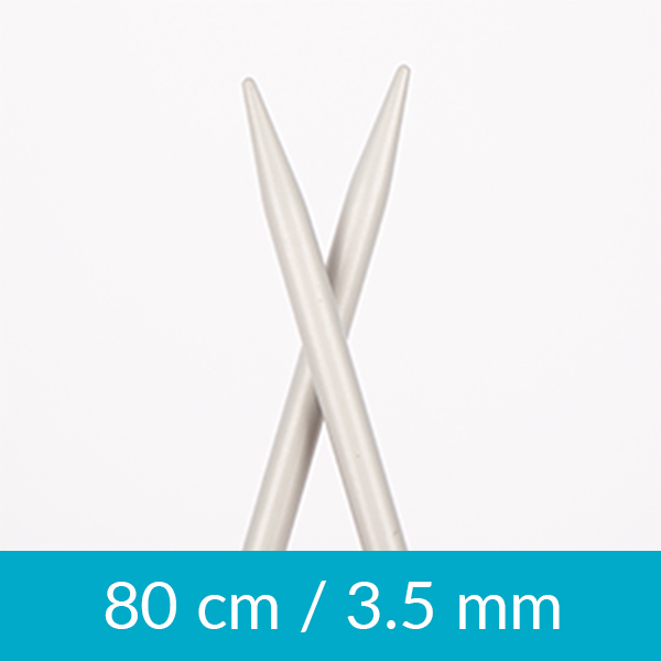 Aluminium circular needle 80cm 3.50mm 
