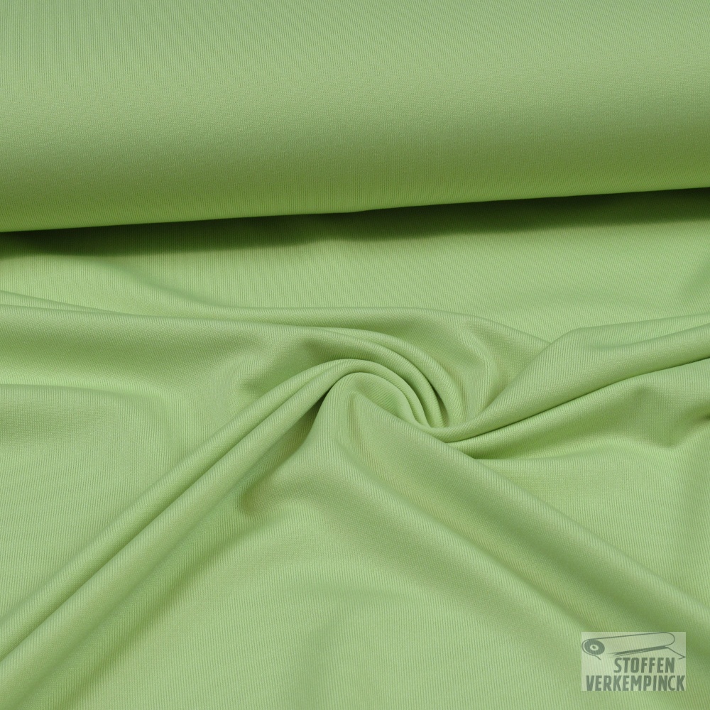 Jersey Polyester Uni Pastel Groen