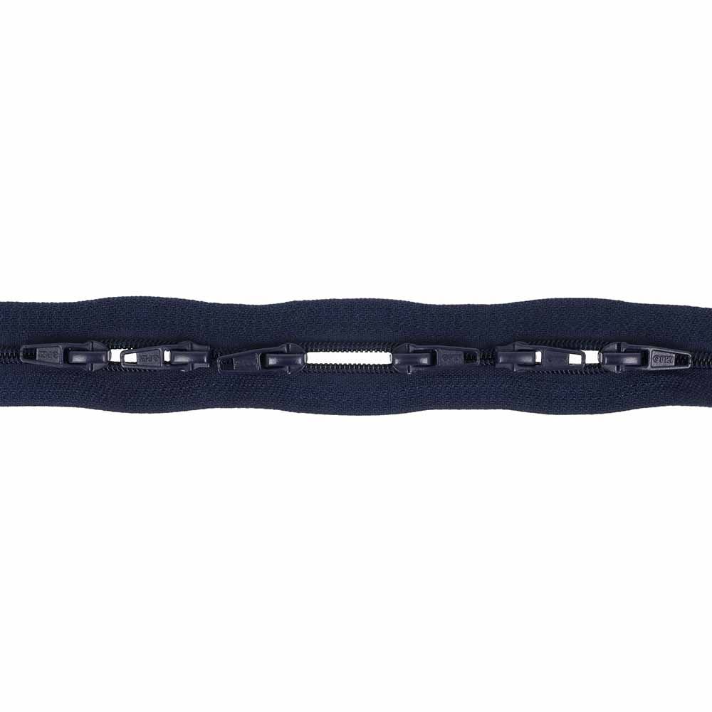 Spiraalrits aan de meter Donkerblauw - 3mtr incl. 6 schuivers