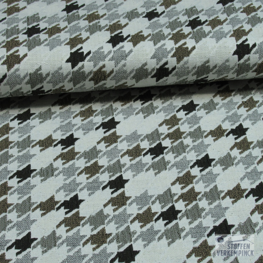 Jacquard Pied de Coq Bruin