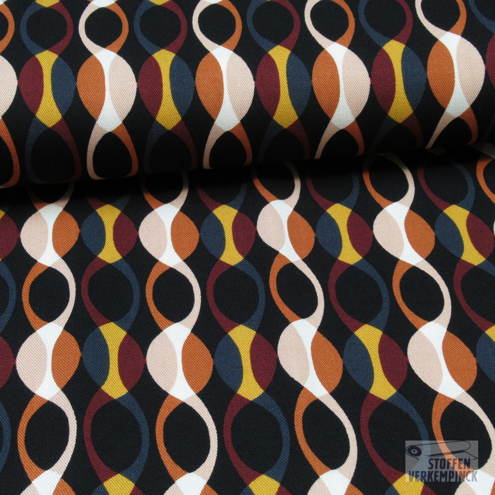 Viscose Twill Retro Roest/Rose