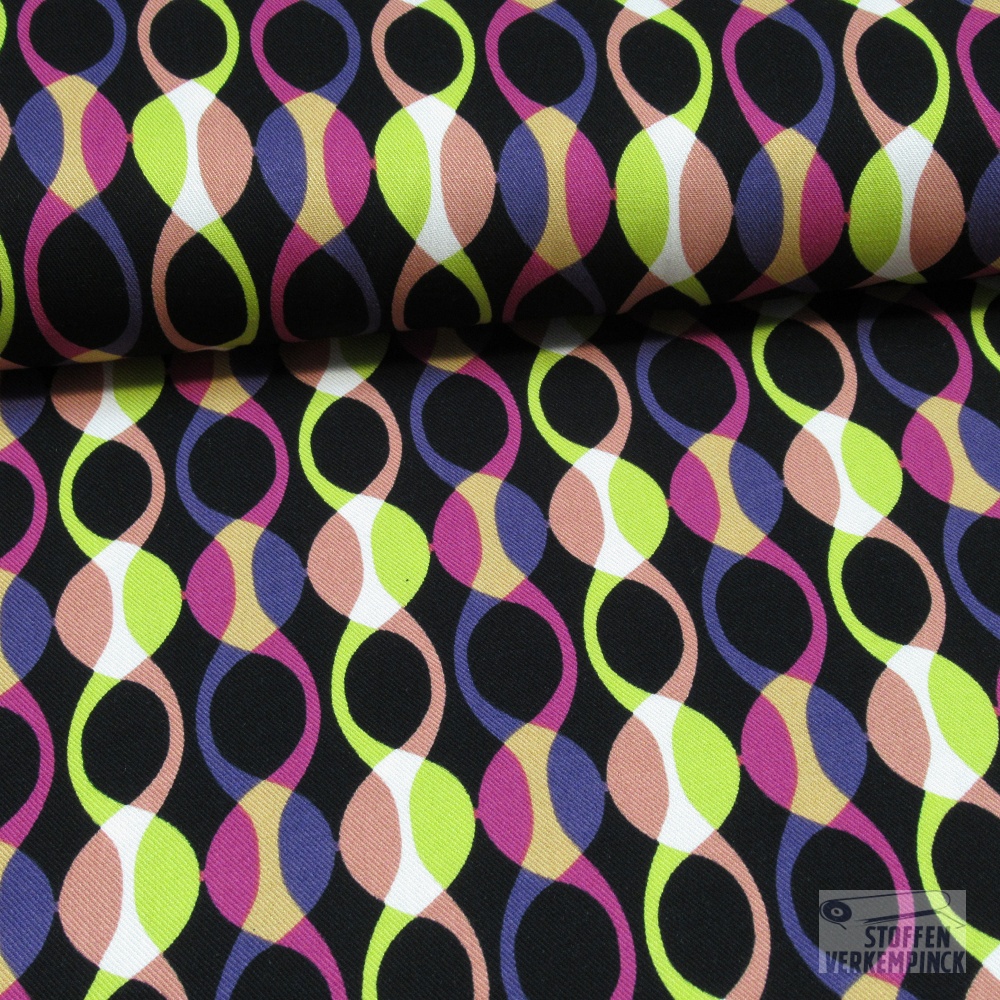 Viscose Twill Retro Paars/Fuchsia
