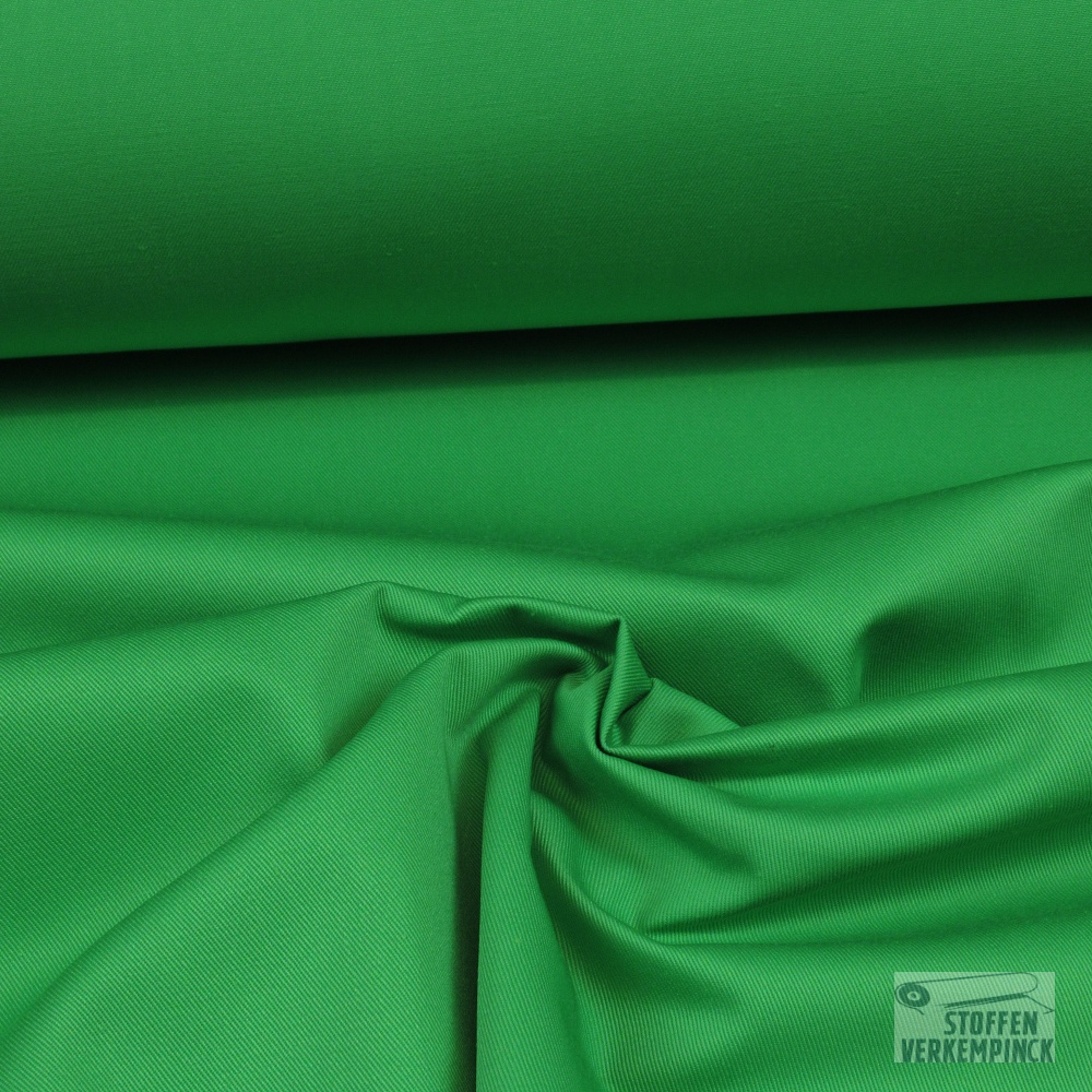 Gabardine uni Groen