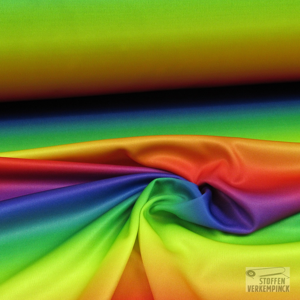 Polyester Jersey Digital Rainbow Horizontaal