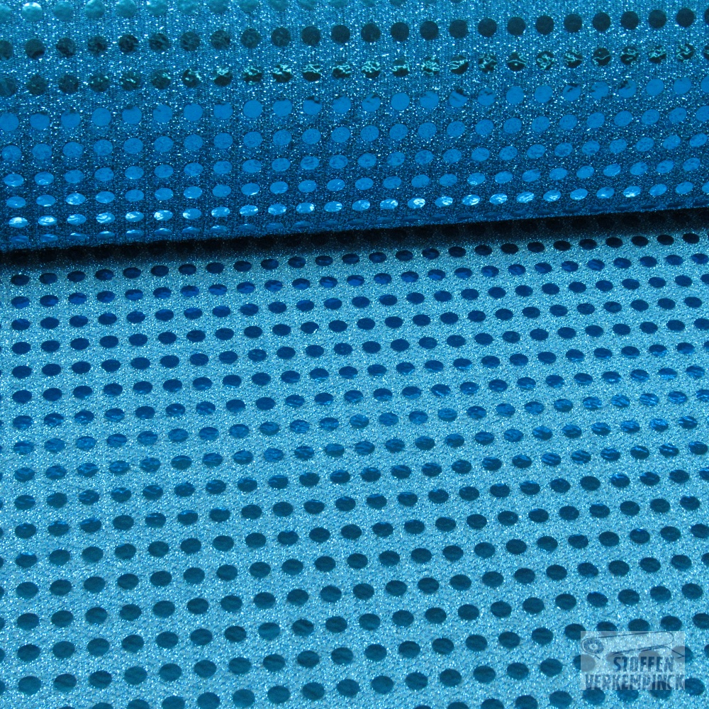 Paillettenstof Turquoise