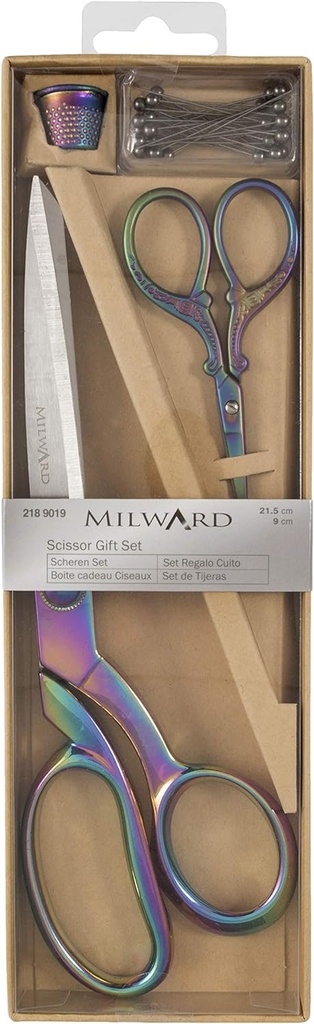 Milward cadeauset premium naaischaar 21,5cm en borduurschaar 9,5cm  Multicolor