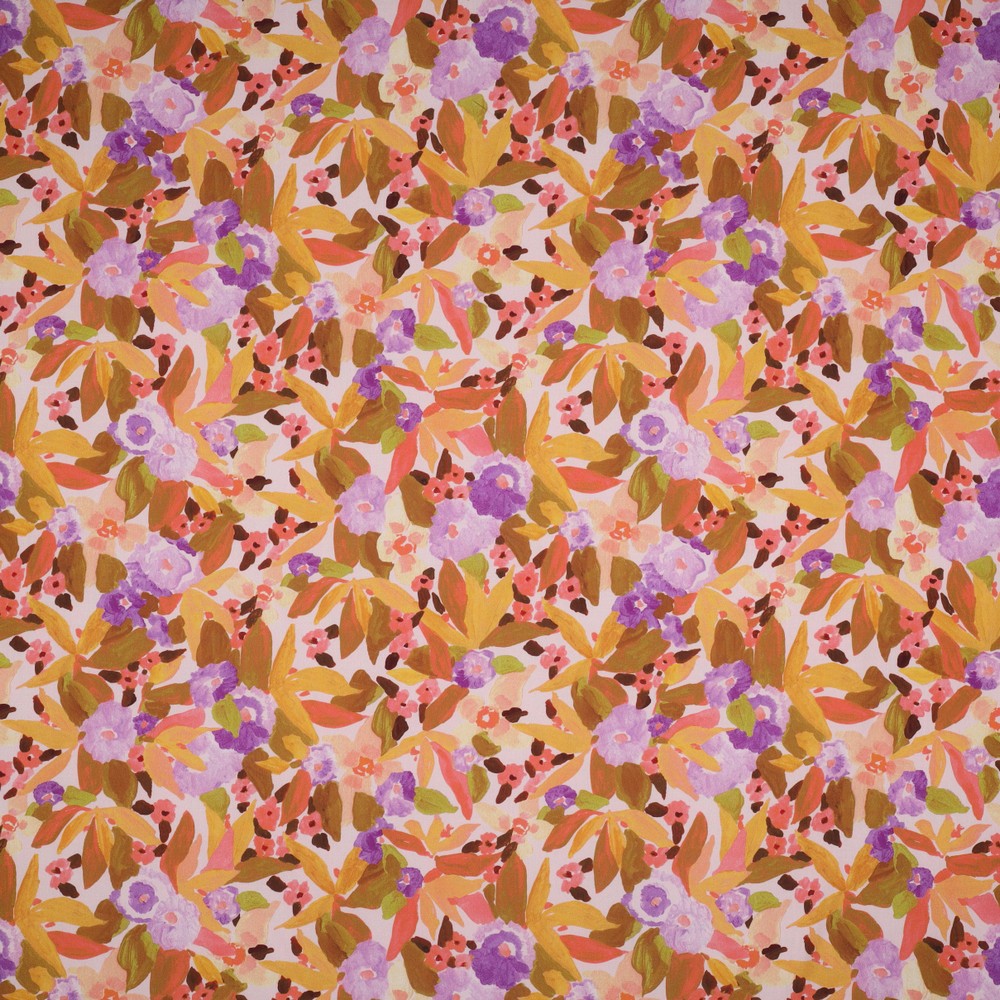 Nerida Hansen Lenzing Ecovero Digital Floral Mustard