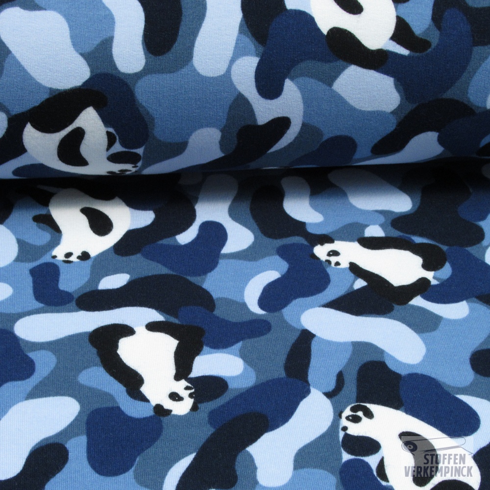 Soft Sweat Panda Camouflage Navy