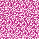 Viscose poplin print bladeren fuchsia