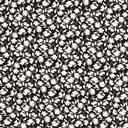 Viscose poplin print bladeren zwart