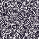 Viscose/ny crepe strepen marine