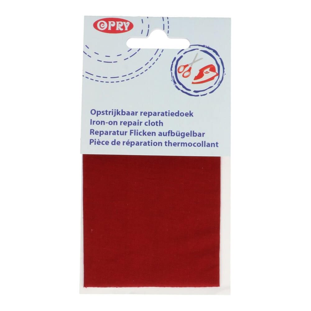 Opry reparatiedoek opstrijkbaar 11x25cm rood