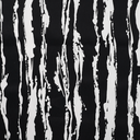 Satijnkatoen stretch Print irregular stripe black white