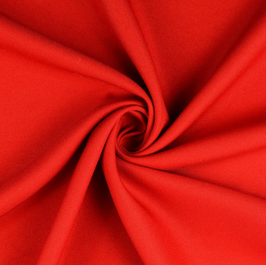 Gabardine Polyester Rood