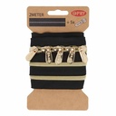 Spiraal rits metallic Goud 2m incl. 5 schuivers