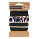 Spiraal rits metallic 2m incl. 5 schuivers Regenboog