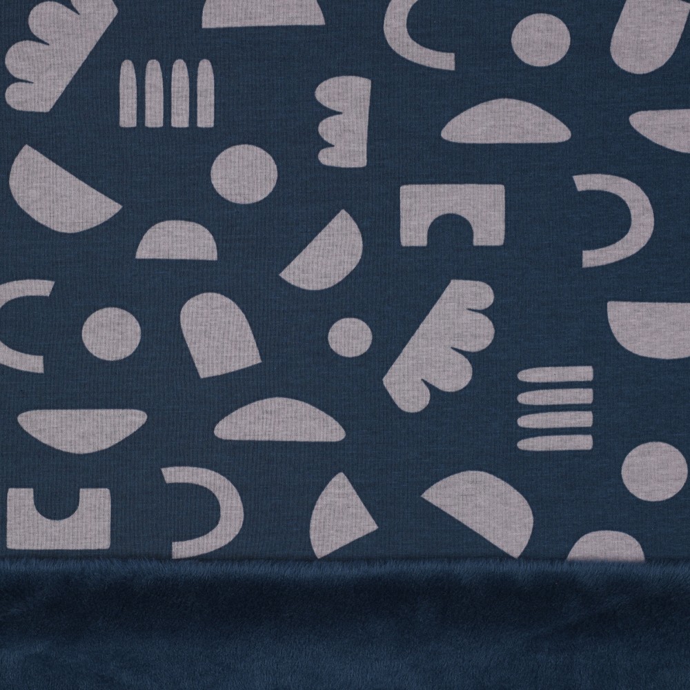 Alpenfleece Shapes Blue