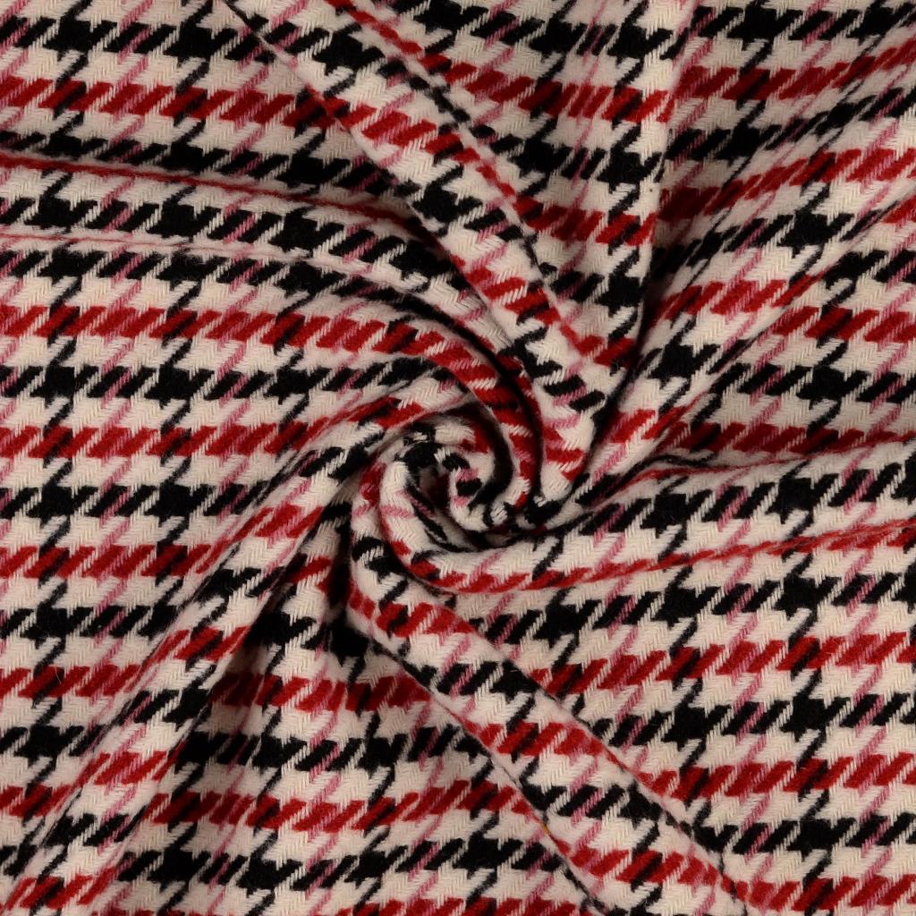 Pied de poele tweed - 0804 - rood/roze