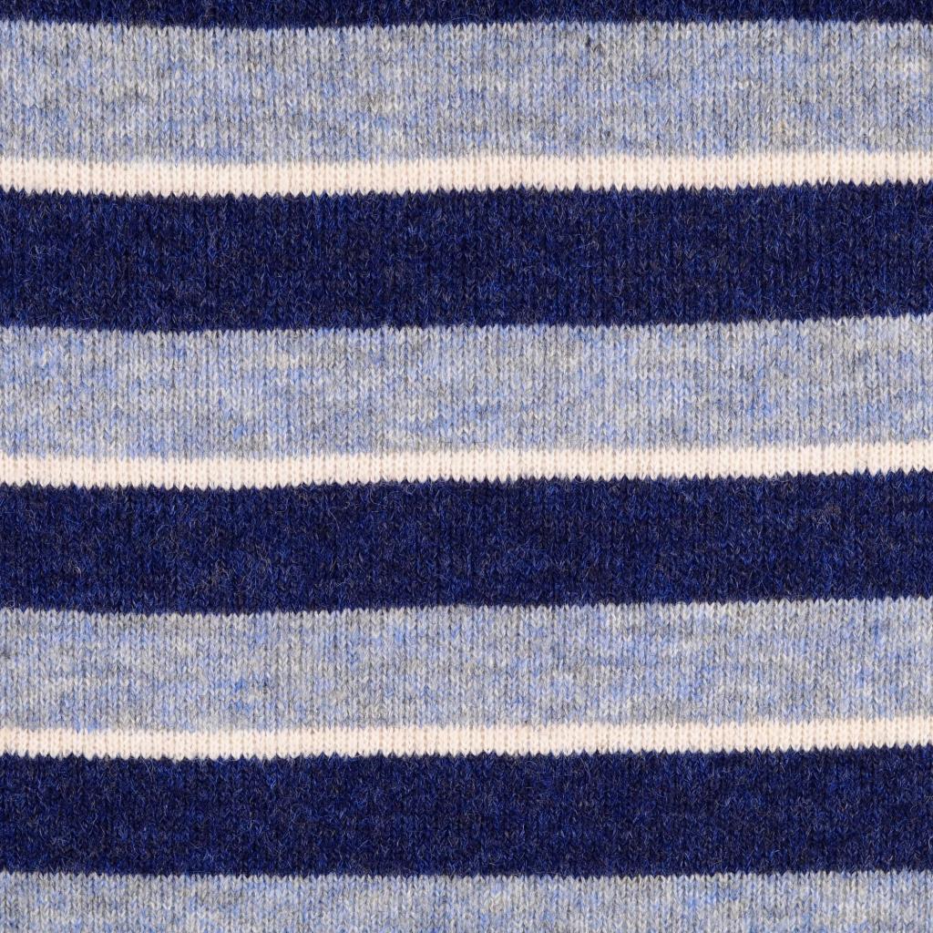 Knitted Wool Stripes - Blue