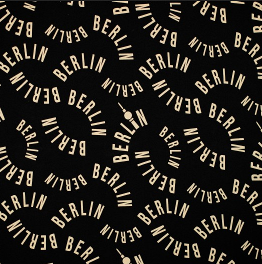Jogging Bio Print "Berlin" Black