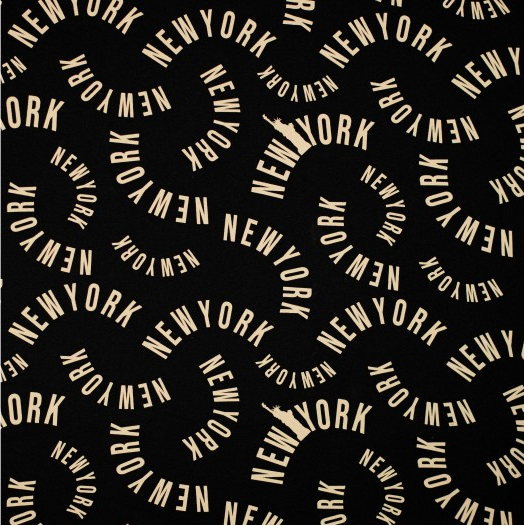 Jogging Bio Print "Newyork" Black