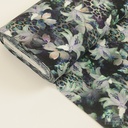 French Terry digital Lily Petrol